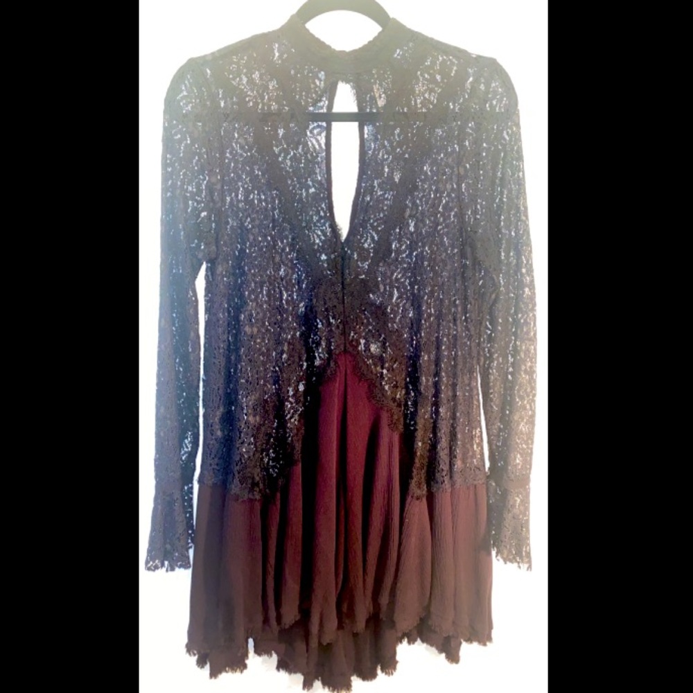 Black Lace Tunic by Free People